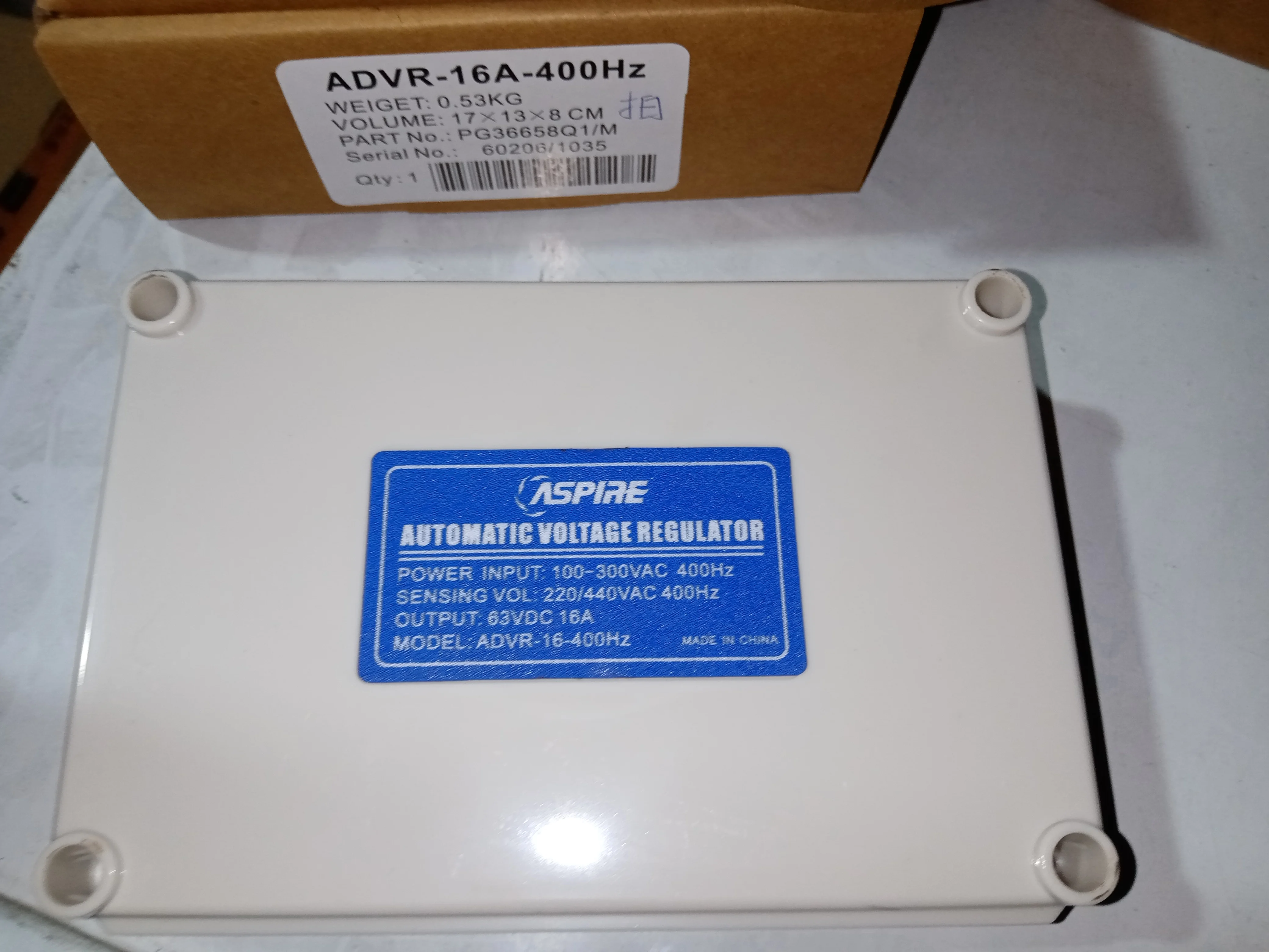 Original ADVR-16 KUTAI Series AVR EA16A Used In Parallel Operation Of Generator Sets Automatic Voltage Regulator 400HZ