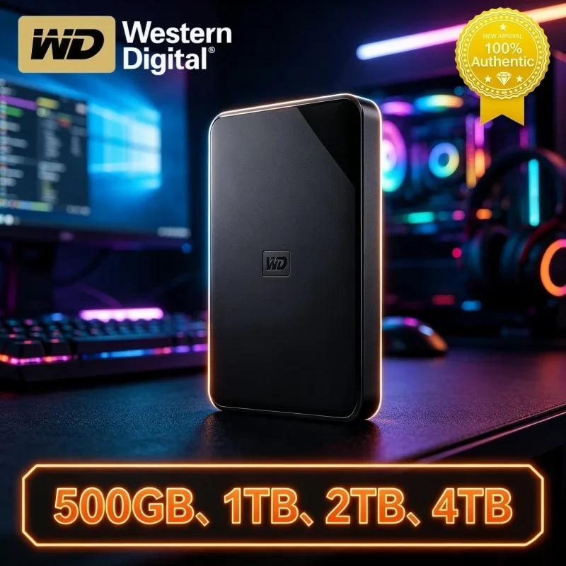 Western Digital WD Elements 5TB 4TB 2TB 1TB 2.5" Portable Hard Drive HDD USB3.0 External Hard Disk For Desktop PC Laptop