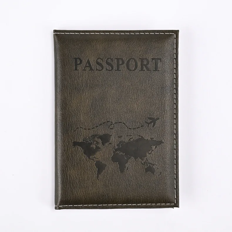 Colorido PU Passaporte Titular Ticket, Travel Passport Protective Covers, ID Credit Card Holder, Acessórios de Viagem