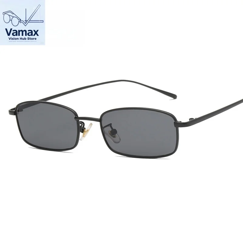 

VAMAX Retro Metal Square Sunglasses Ocean Gradient Lenses UV Protection Vintage Style