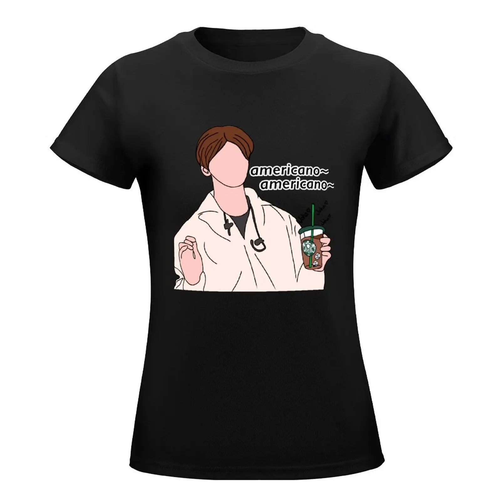 Hyunjin's Ice Americano T-Shirt cute clothes graphics plus size tops t shirts for Womens