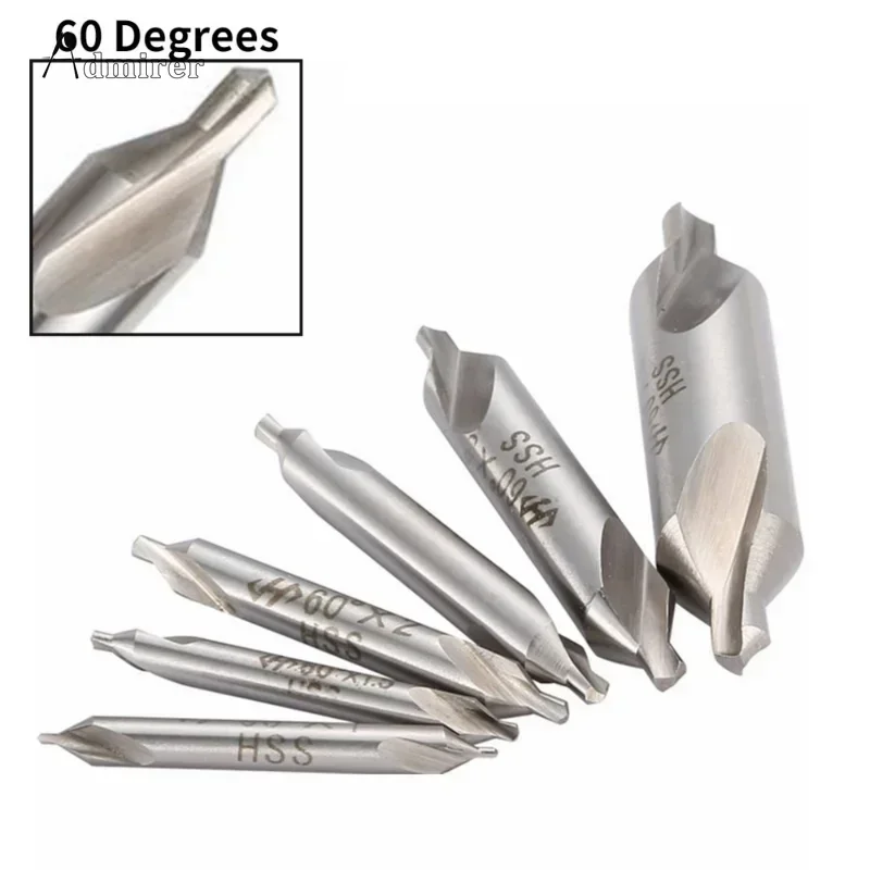 HSS Center Drills Bit 60 Degree Wood Metal Drill Bit Power Tools Hole Drilling Hole Cutter 1.0/1.5/2.0/2.5/3.0/3.5/4.0/5.0mm New