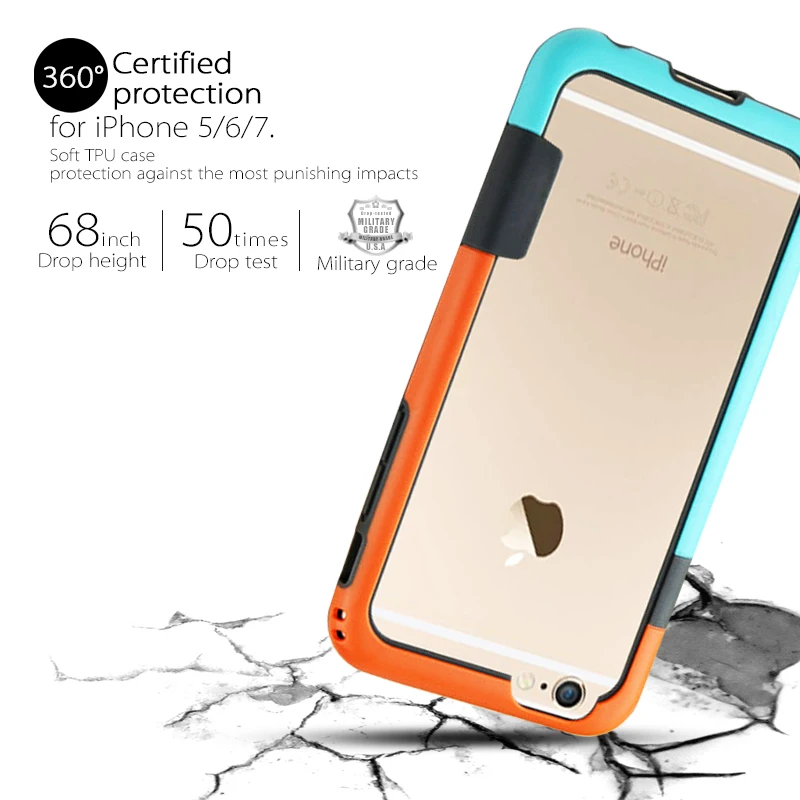 Bumper For iPhone 16E XSMax XR XS X 11 12 Pro Max Soft TPU Frame Case Cover Slim Fundas Soft silicon bumper Multi Color