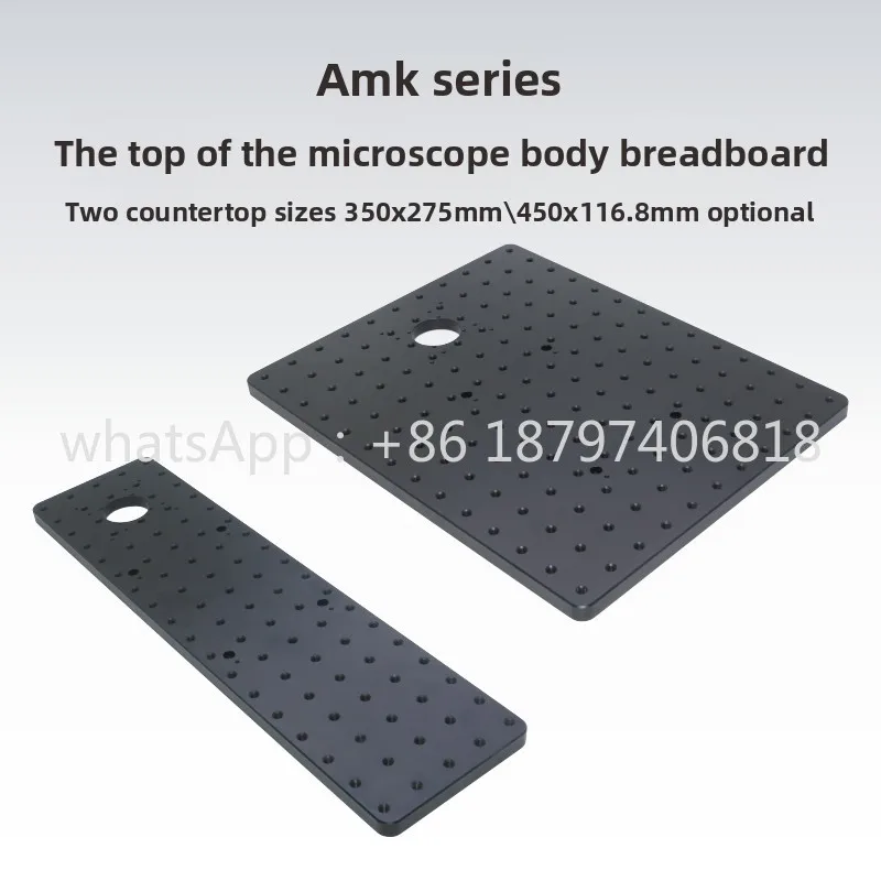 Microscope body top breadboard\ M6 matrix screw hole\ D1N male dovetail block