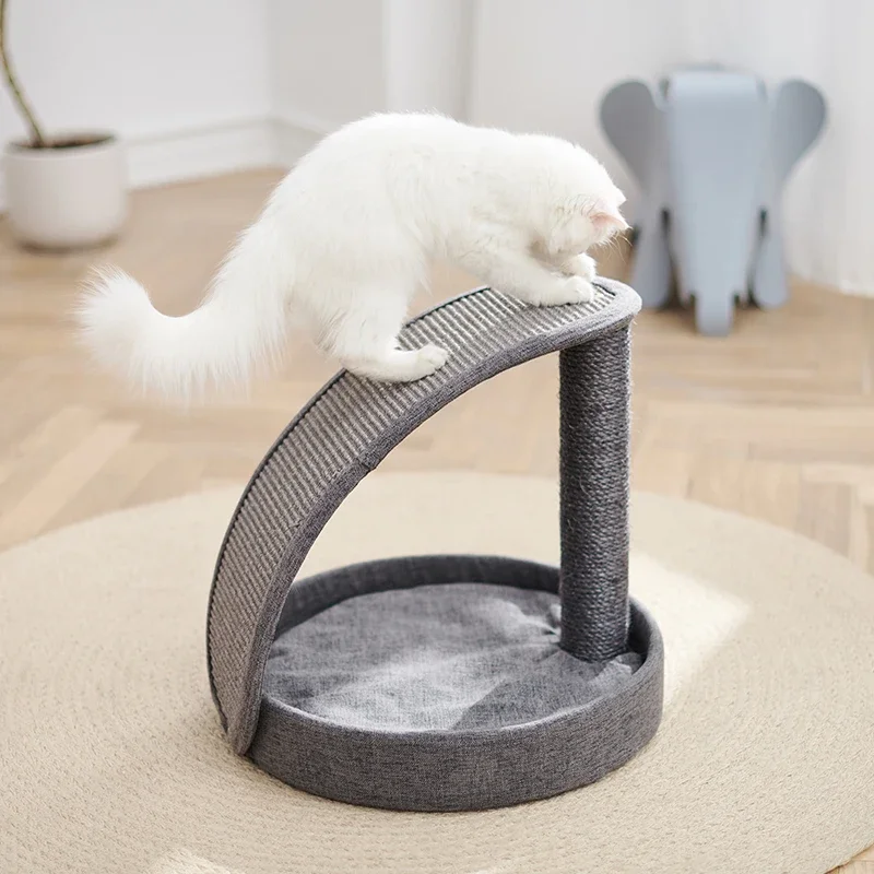 Arch Bridge Cat Scratching Board Large Vertical Claw Grinder Nest Sofa Protective from Falling Activity Furniture