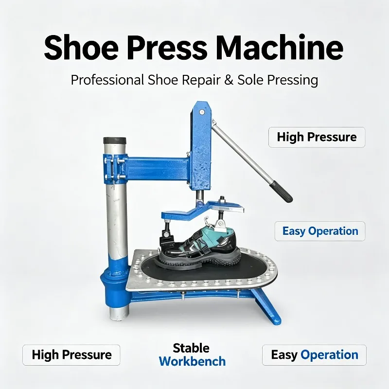 For New Simple Workshop Manual Sneaker Sole Press Attaching Machine, Manual Sole Pressing Machine for Sole Bonding & Shoe Repair