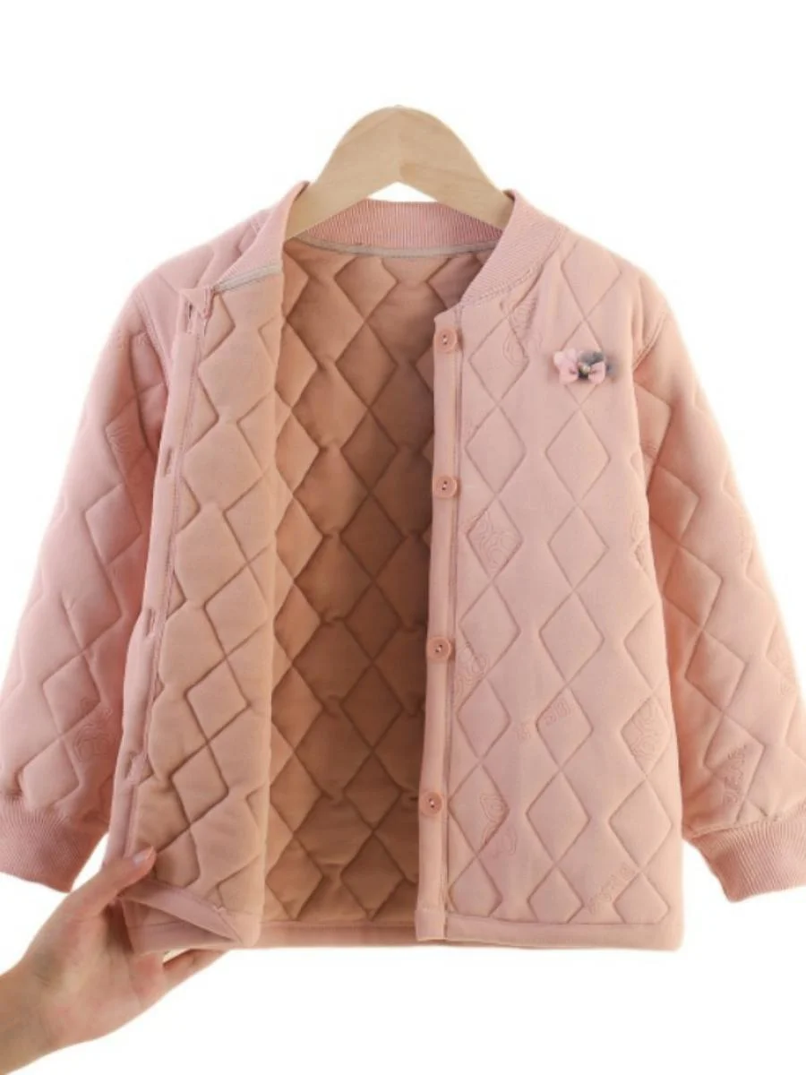 Thiened Fce Warmth 어린이 학교용 이너웨어 가벼운 자켓 가을 및 겨울용 캐주얼 슬렉스