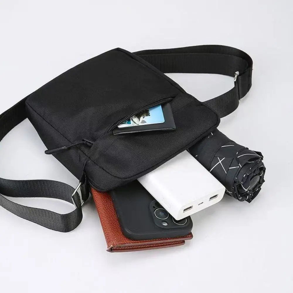 

New Nylon Polyester Crossbody Bags Black Grey Blue Long Shoulder Strap Tote Bag Minimalists Shoulder Bag Men Women
