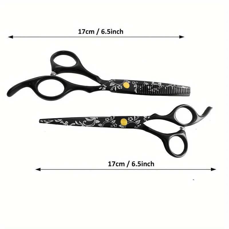 Professional Haircut Scissors, 6.5 Inch Hair Cutting Scissors Hair Thinning Shears, High-Class Patterned Scissor, Sharp Scissor