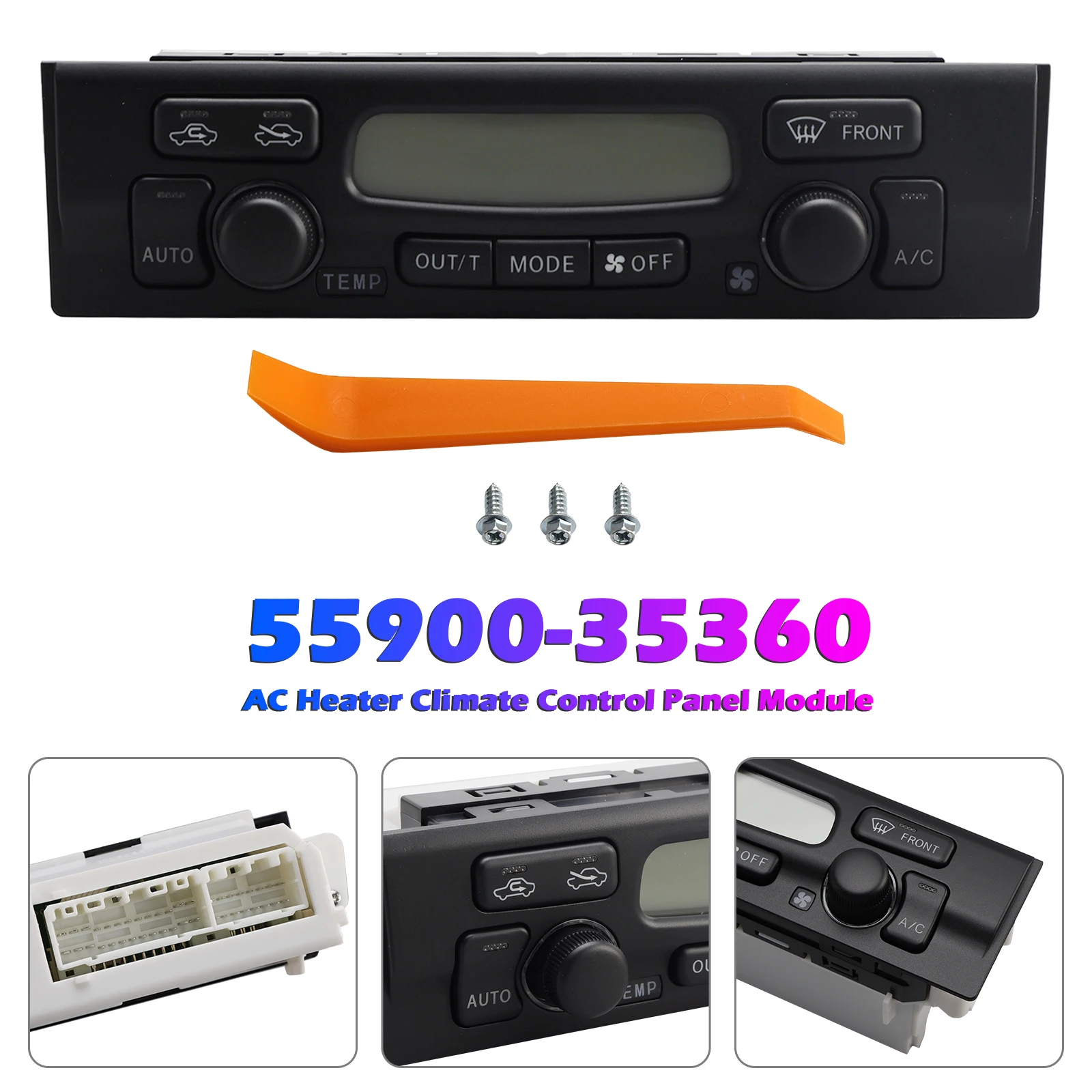 

Модуль панели климат-контроля обогревателя переменного тока Areyourshop для Toyota 4Runner 1999-2002 55900-35360