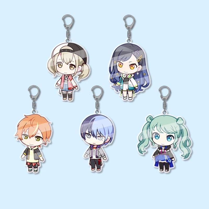 5pcs Anime Characters Acrylic Keychain Set, Gift for Cosplayers