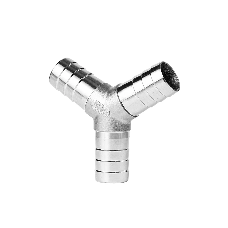 6/8/10/12/13/14/15/16/20/25mm T-shaped Y-shaped L-shaped Cross Barb Hose Joint Separator 304 Stainless Steel Water Gas Fuel