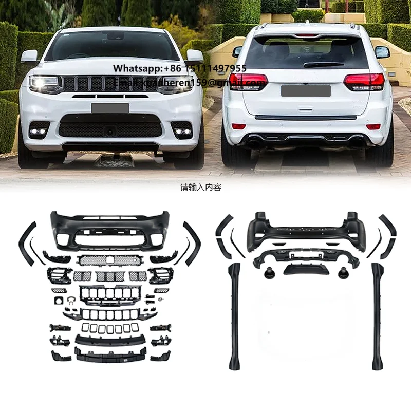 

Factory New High Quality Body Kit for Jeep Grand Cherokee 2014-2020 Uograde to SRT Bumper