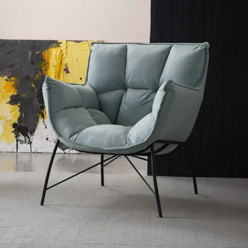 Sillas de lujo para sala de estar y oficina, sillón de diseño moderno, nórdico, individual, accesorios Perezosa