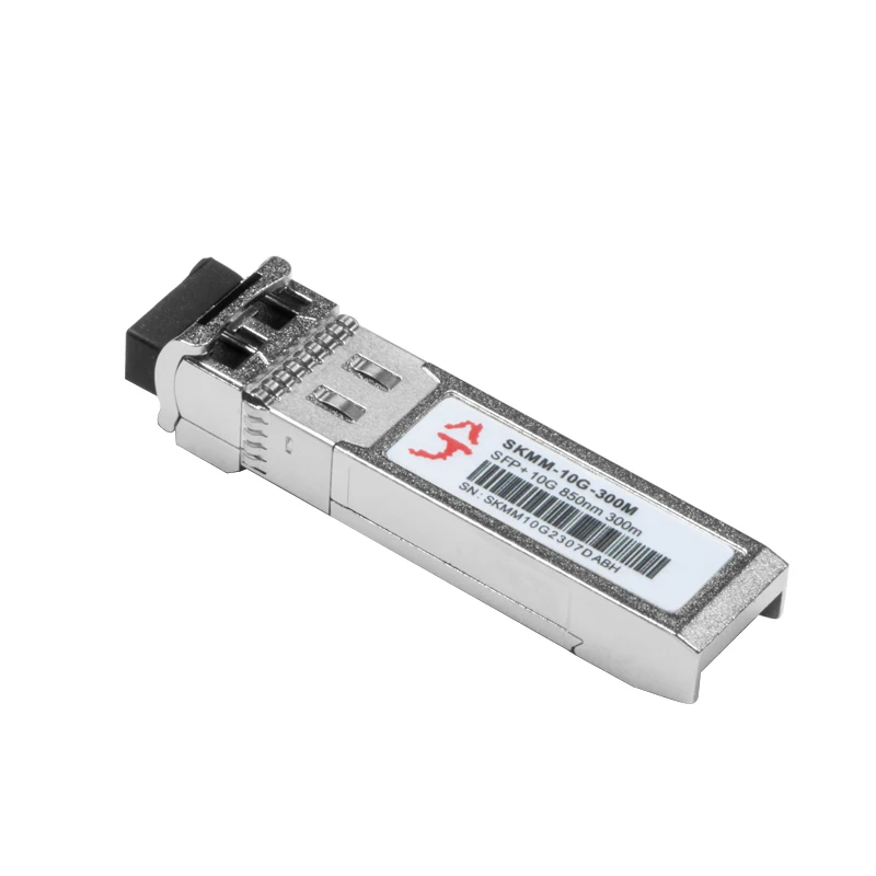 Módulo óptico multimodo SFP + de fibra Dual, 10 Gigabit, distancia de transmisión, velocidad de 300M, 10G, enchufe de interfaz LC doble, envío