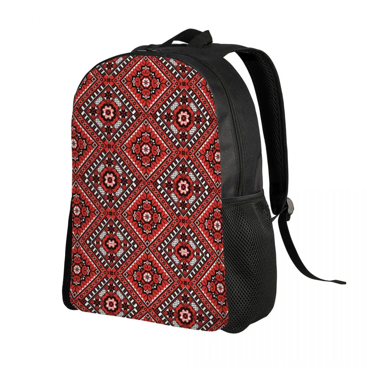 Ukraine Ukrainian Embroidery Ornament Travel Backpack Women Men School Laptop Bookbag Boho College Student Daypack Bags