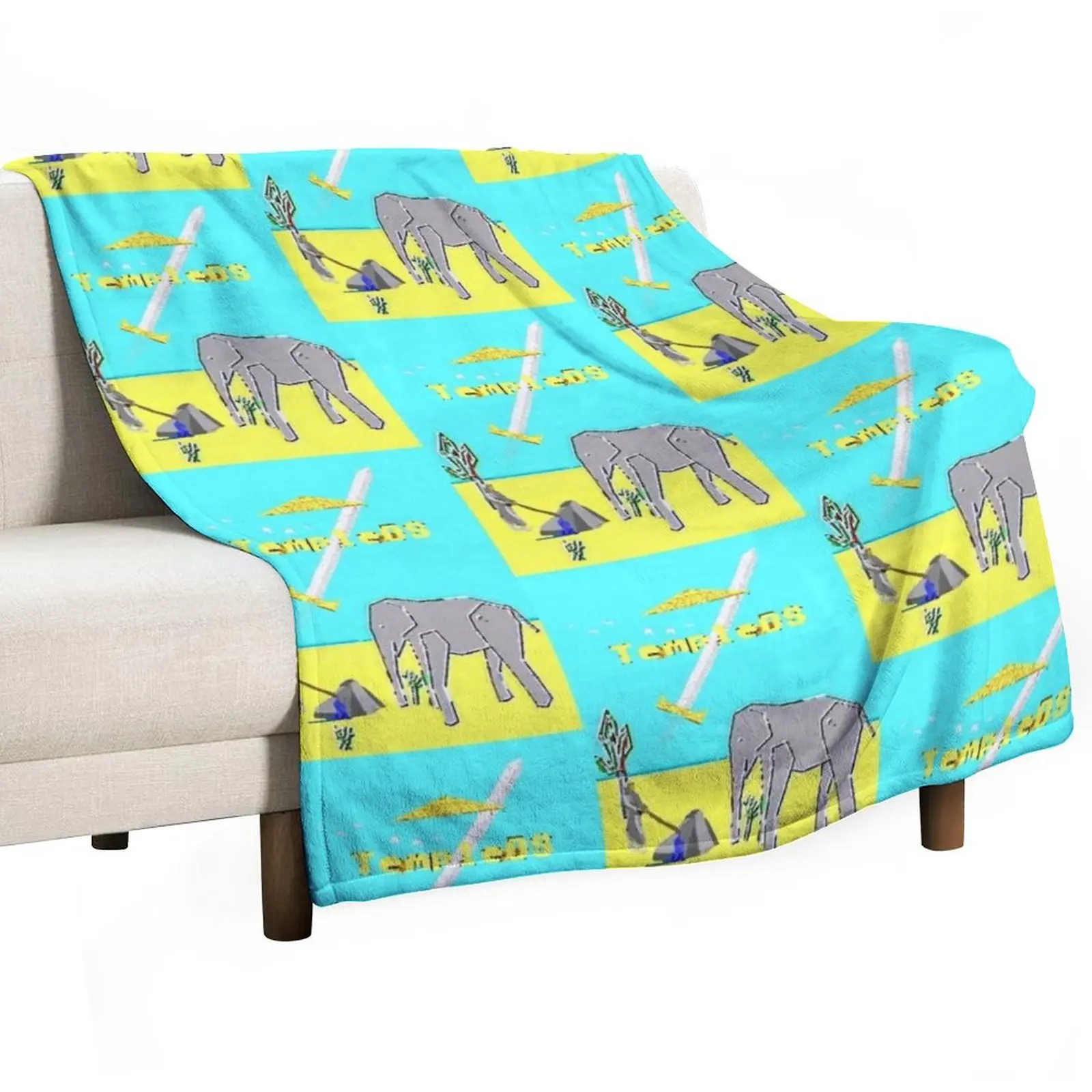 God_s Favorite Elephant ( Temple OS ) Throw Blanket Shaggy for babies blankets and throws Blankets