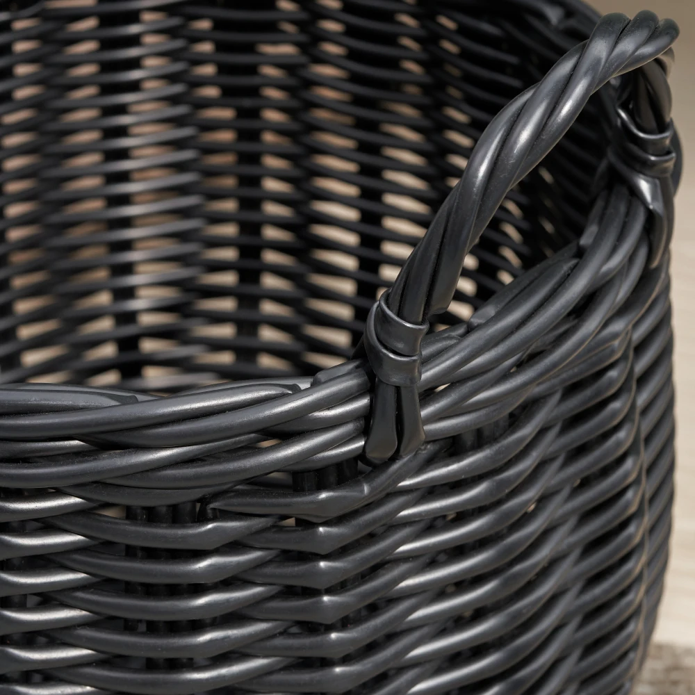 Lucius Round Resin Woven Wicke - đánh giá và giá Home Decor Magazine