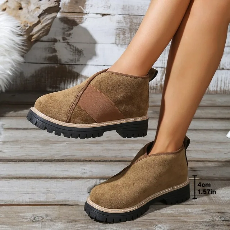 

Women Autumn Winter Ankle Boots Side Zipper Chunky Heel Comfortable Fashionable Casual Formal Wear New Arrival Hot Sale Shoes