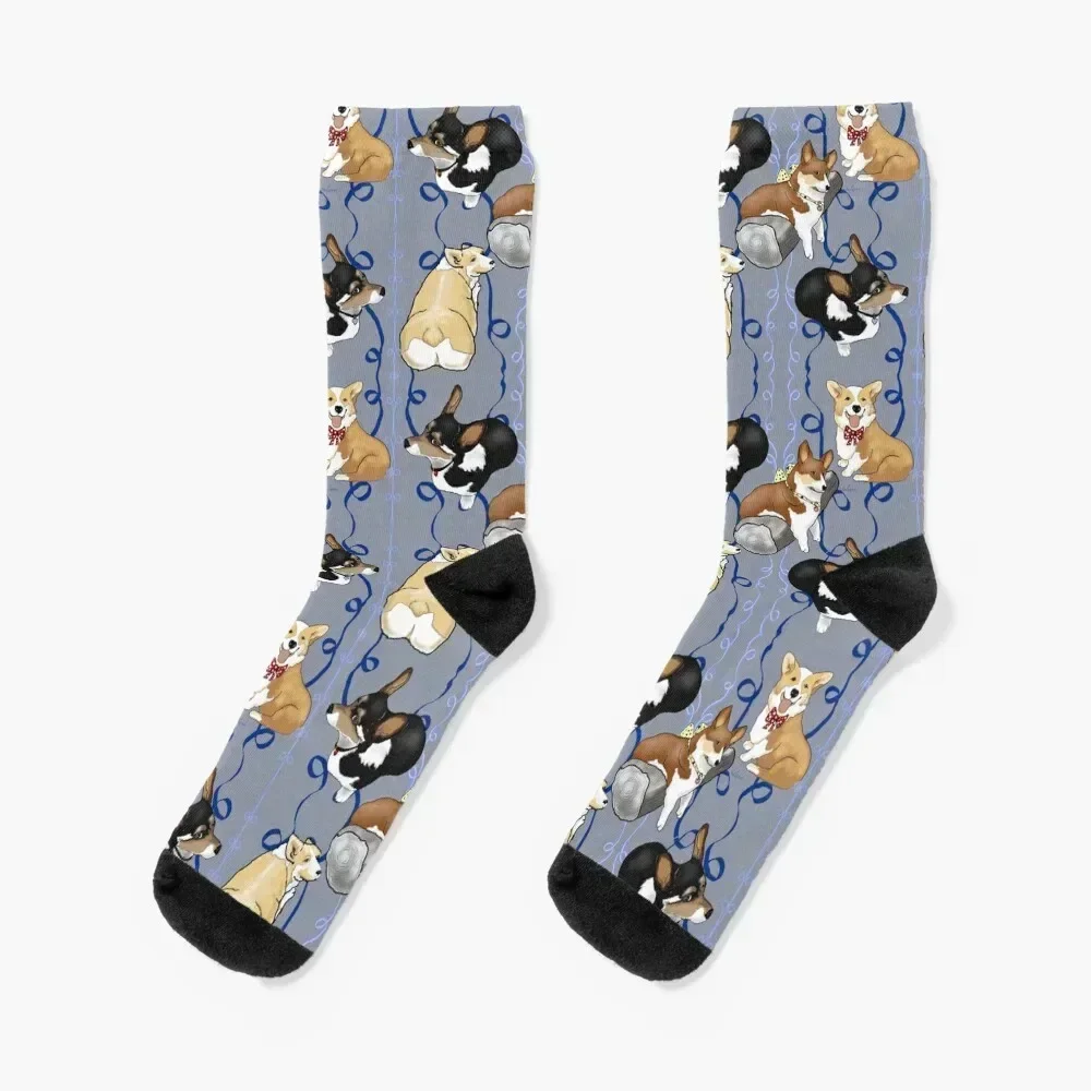 

Pembroke Welsh Corgi Fun! Socks Stockings man Sports Stockings hip hop Ladies Socks Men's