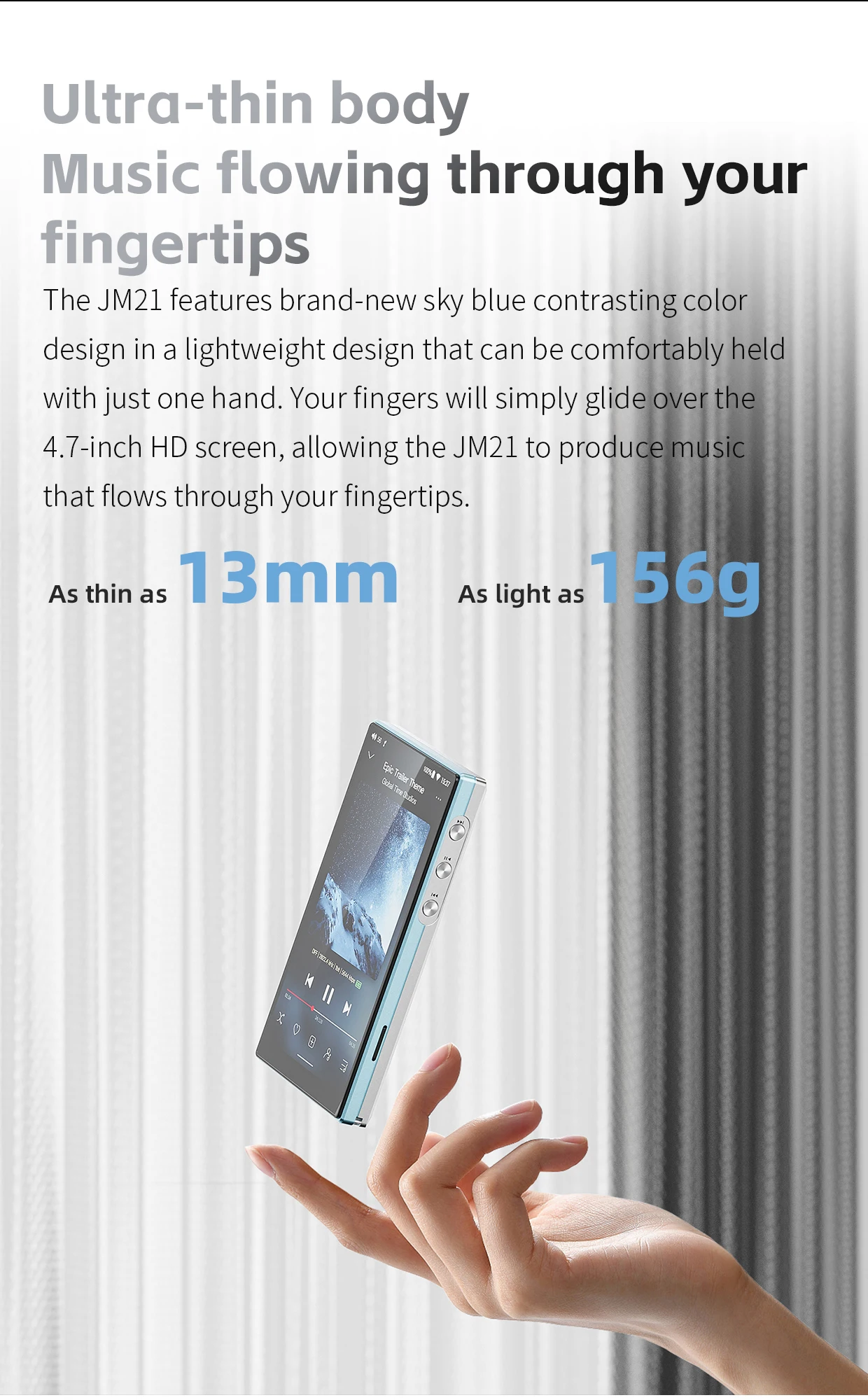 FiiO JM21(3+32GB) Android 13 Hi-Res Music Player MP3 with Snapdragon 680, Bluetooth WiFi USB DAC 12.5H Playtime