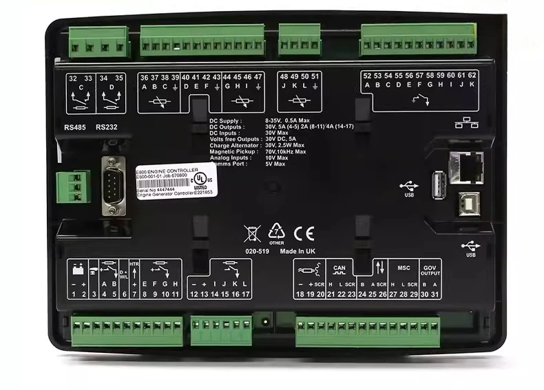 

UK deep sea DSE E800 generator set controller module display screen original imported DSE E400