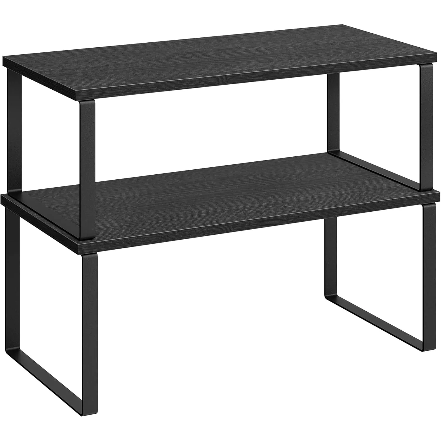 

Cabinet Organizer Shelf, Set of 2 Kitchen Counter Shelves, Kitchen Storage, Spice Rack, Expandable, Metal and Engineered Wood