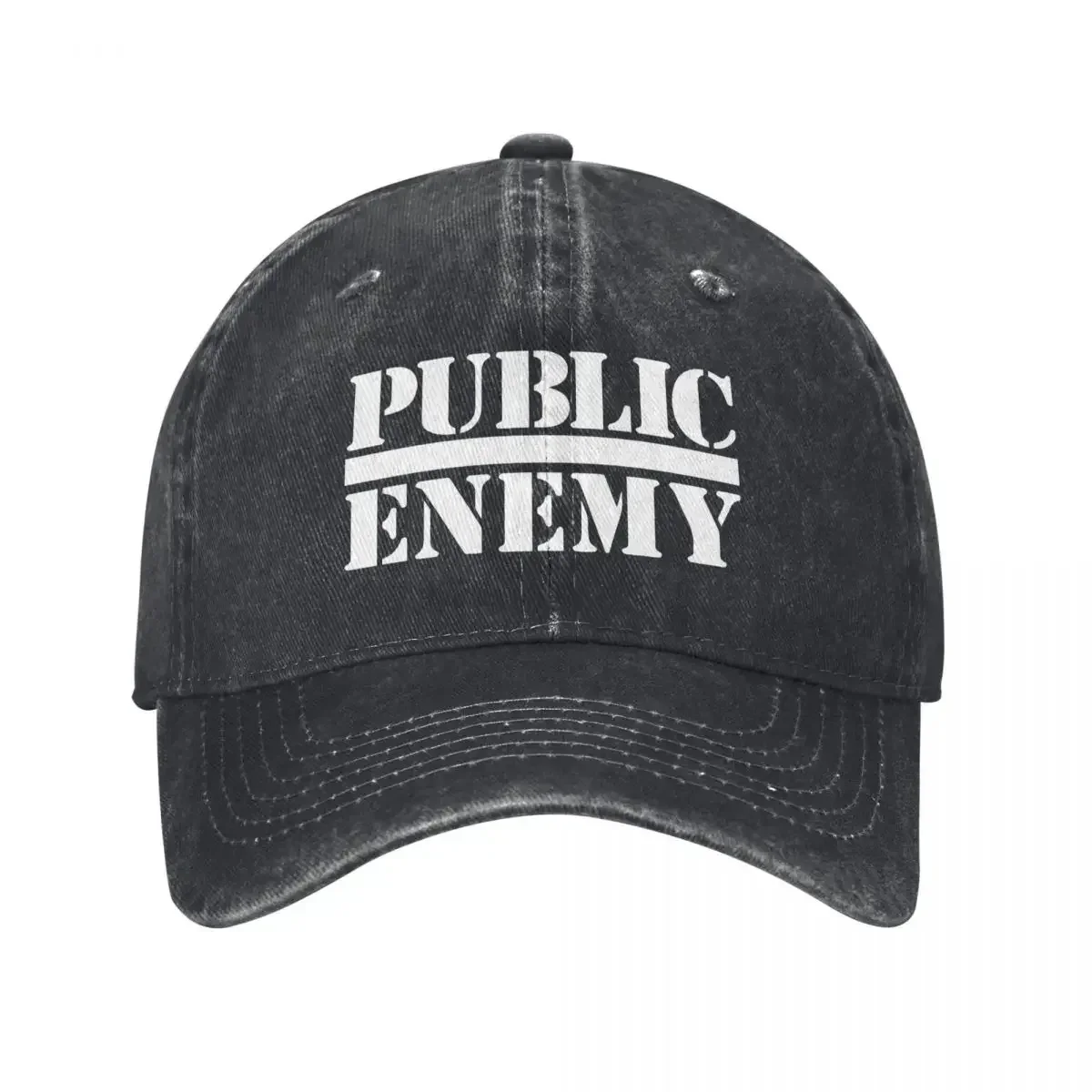New Public Enemy Washed Baseball Cap Rock Music Band Casual Hip Hop Dad Hats Summer Women Men Kpop Rock Sun-Proof Snapback Cap