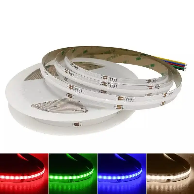 

DC24V Flexible COB RGBW Led Light 784LEDs Ribbon Dimmable High Density for Bedroom Kitchen Home Indoor Decoration