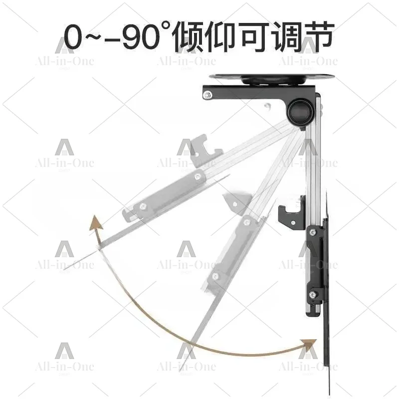 RV TV Wall Mount Bracket Below 40 Inch Folding Ceiling Caravan Kitchen Dining Car Accessories TV Bracket