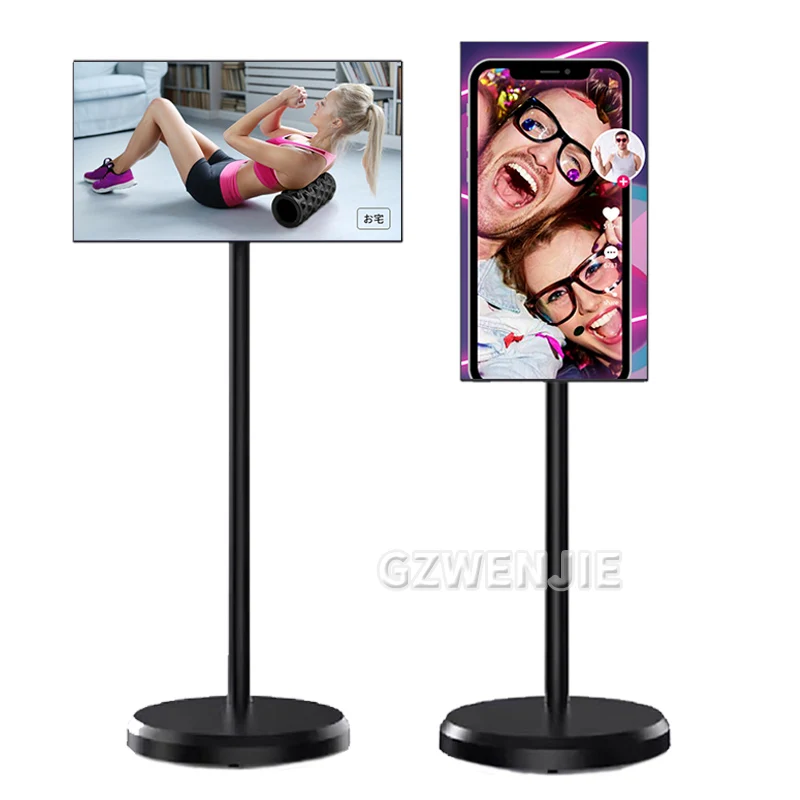 21 Inch Floor Stand Smart TV Android Touch Screen Vertical & Landscape Eye Care IPS Display Large Battery Smart Thin Edge Tablet