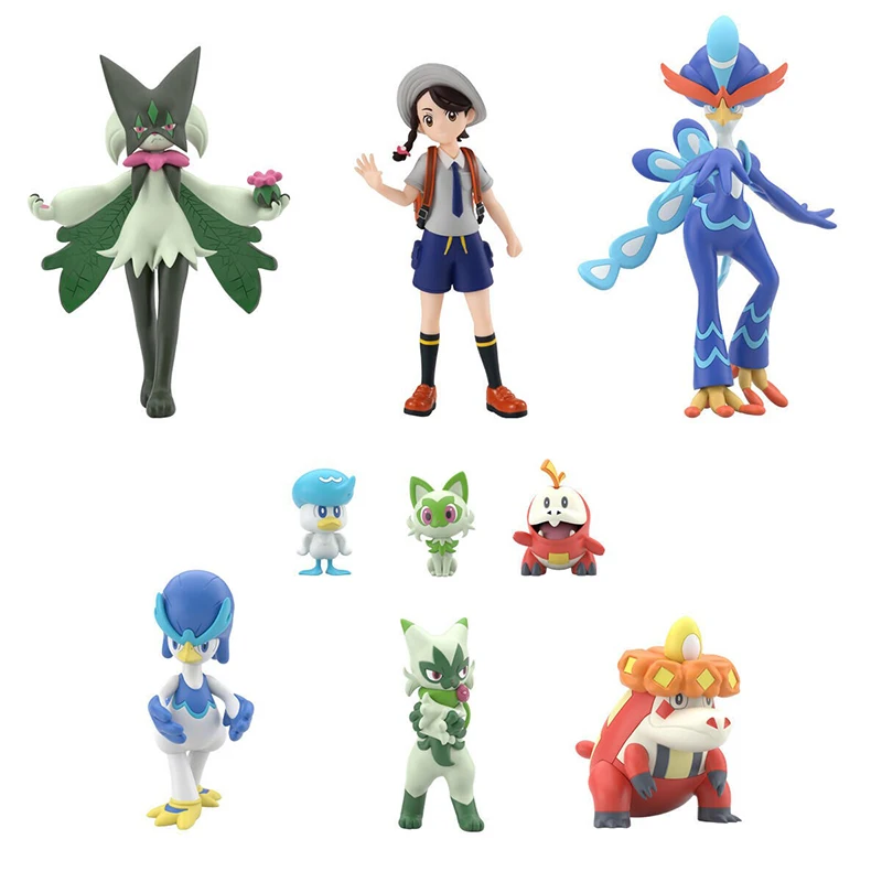 

Pokemon Scarlet and Violet Juliana Sprigatito Fuecoco Quaxly Static State Model Periphery Toy Collectibles Garage Kit Pre Sale