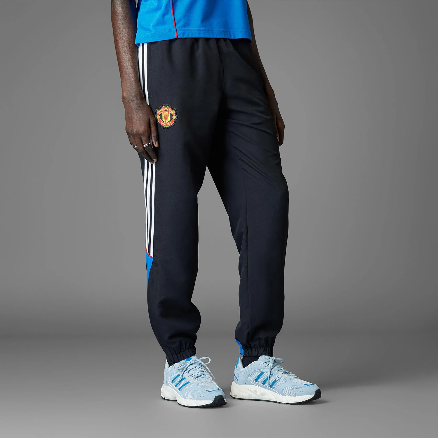 Adidas genuine comfortable men's loose fitting football sports ankle pants JF0371