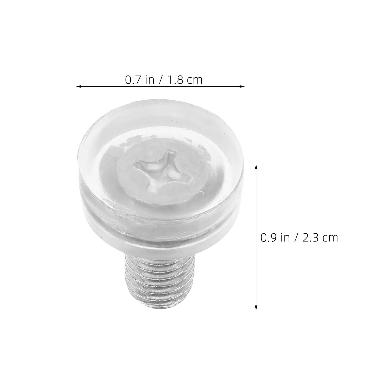40Pcs Adjustable Furniture Feet Transparent M8 Threaded Scratch Resistant Non Slip Furniture Levelers for Uneven Floors Table