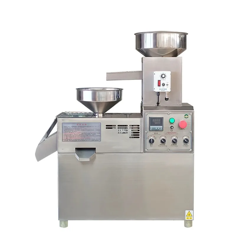 Peanut Oil Press hine Ful Automatic Commercial Medium-sized Mill Stainless Steel Small Rapeseed Sesame Fryer Walnut