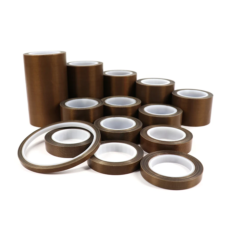 High Temperature Resistance Adhesive Tape Cloth 5~100mm 0.13mm 0.18mm 300 Degree Heat Insulation Sealing Machine PTFE Tape