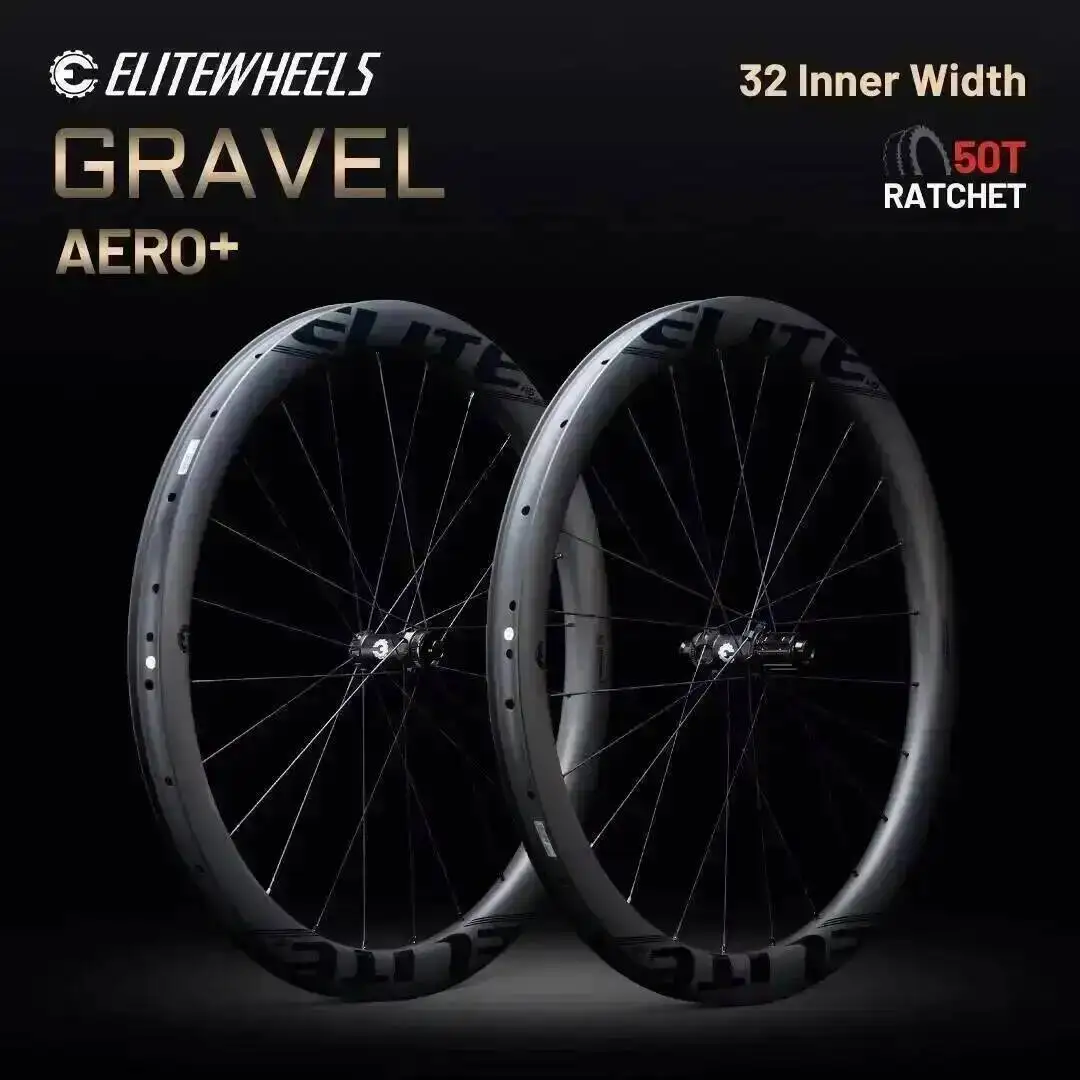 AliExpress ELITEWHEELS GRAVEL  AERO+ 700C Carbon Wheelset Wing 20 Spokes Ratchet System 50T Disc Brake Cyclocross Wheels Center Lock