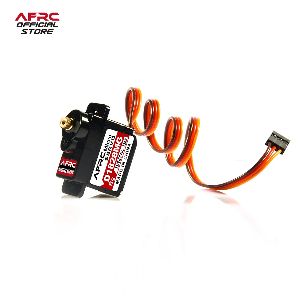 AFRC-D1828MG 8g Micro Metal Gear Servo digitale 1 pz 2 pz per 1/24 1/26 1/28 RC auto ad ala fissa elicottero aggiornamento assemblaggio fai da te