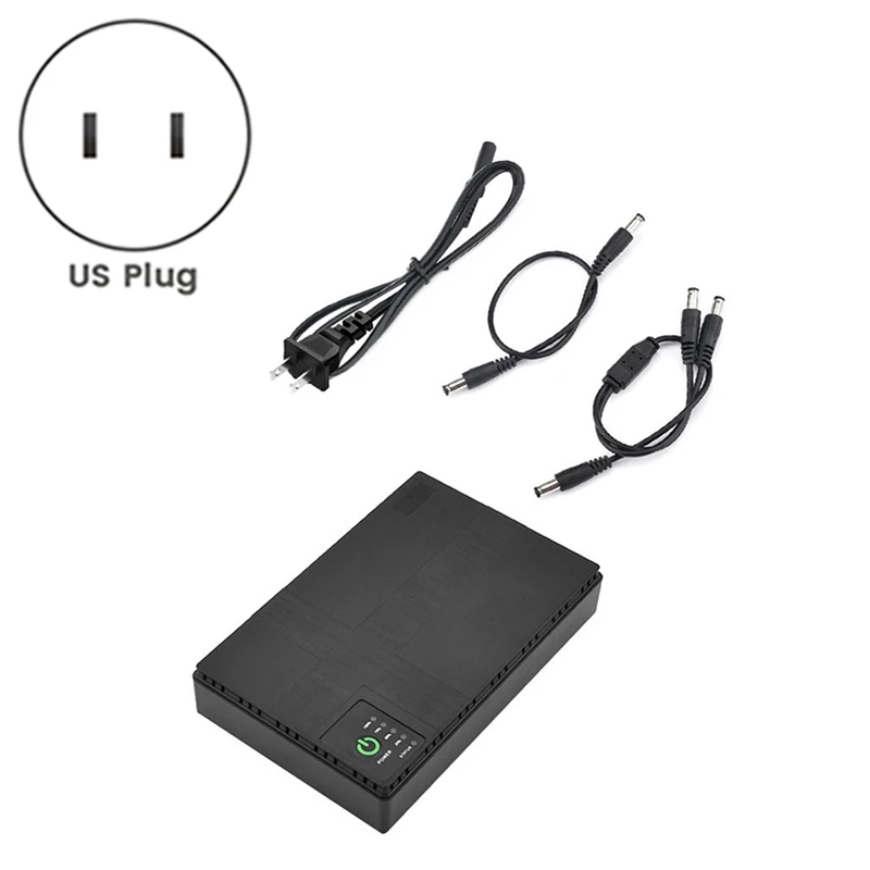 AC85-265V DC1018P Routeur 5V9V12V Sauvegarde Sans Joli 10400Mah Alimentation Chargeur Téléphone Portable DC UPS US Plug