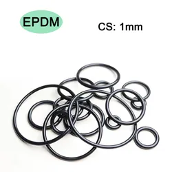 EPDM Rubber O Ring Seal Thickness CS 1mm OD3/4/5/6/7/8/9.5~30mm Rings Gasket Resist Acid / Alkali / Aging / Ozone / Insulation