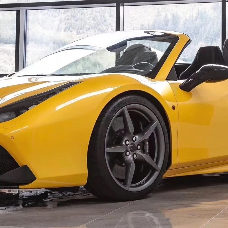 488 كابريستو طقم الجسم الكربوني الجبهة الشفاه الناشر الجانب تنورة مرآة الرؤية الخلفية غطاء تنفيس الكسوة 488 طقم الجسم