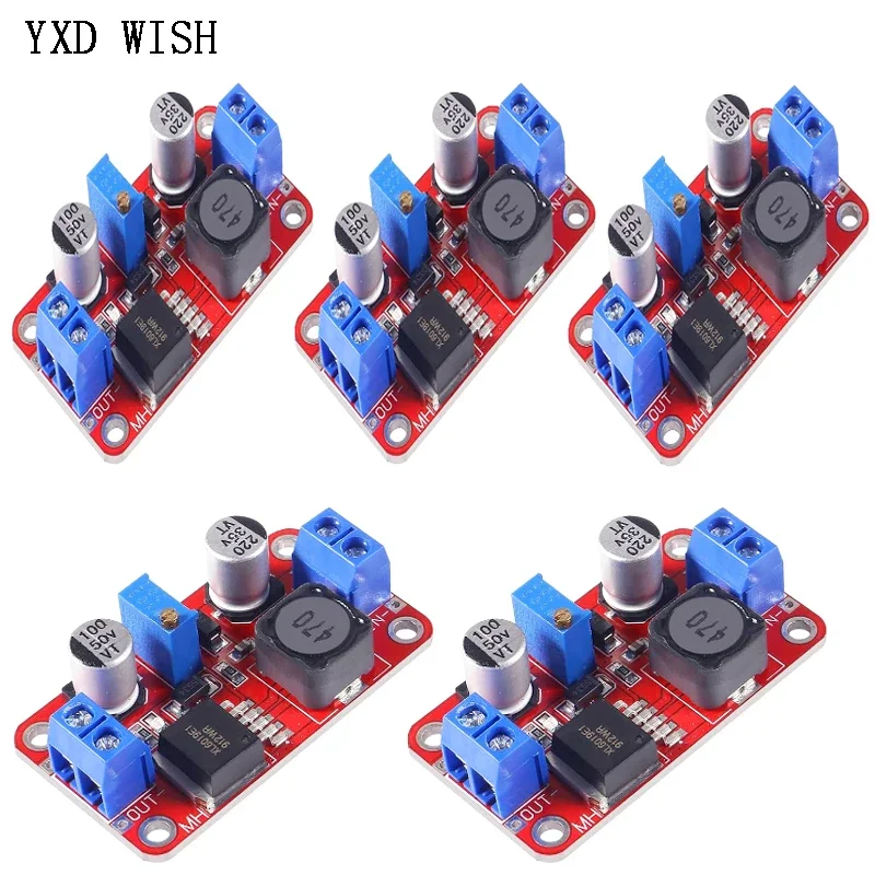 5PCS Adjustable DC DC Boost Converter Power Supply XL6019 Output 3V-40V To 5V-45V DC-DC Step Up Converter Power Module