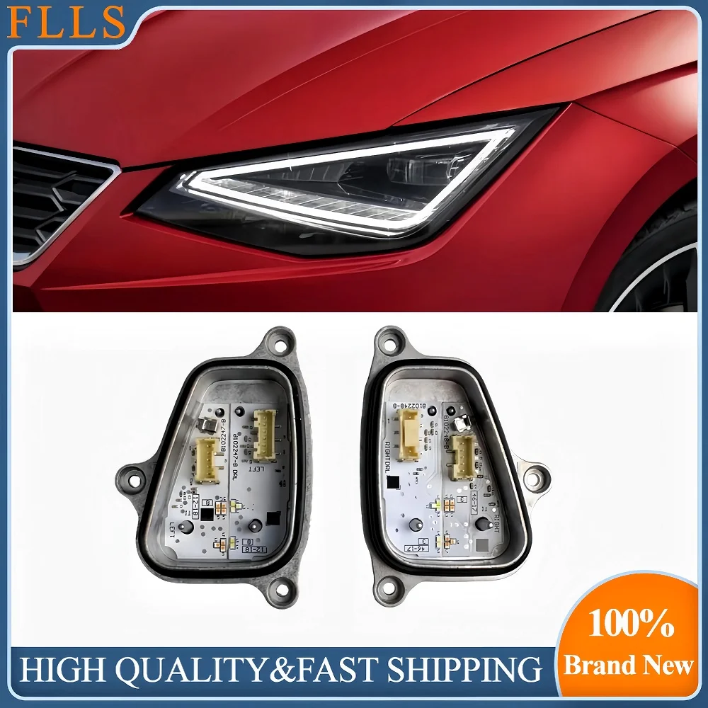لمقعد إيبيزا أرونا MK5.5 2021 6F0941475A 6F0941476A الأبيض ضوء النهار DRL LED لوحات النهار تشغيل ضوء بدوره إشارة وحدة