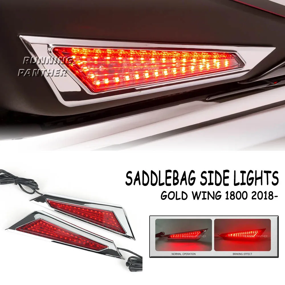 Motorcycle Saddlebag Side Indicator LED Marker Lights Decorative Lamp For Honda Goldwing Gold Wing GL 1800 GL1800 F6B 2018-2023