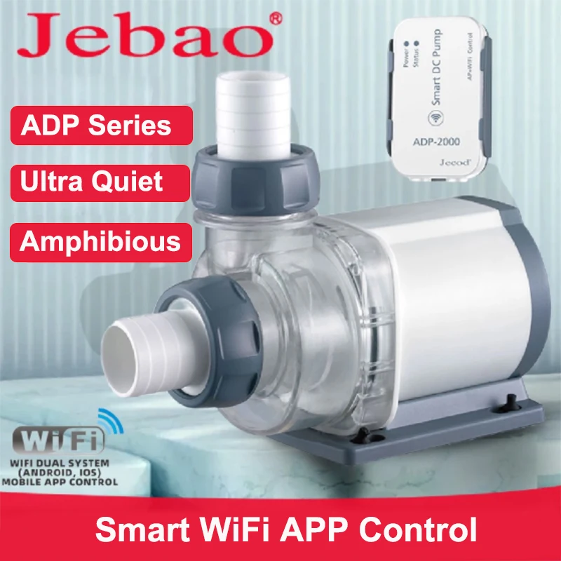 

Jebao Smart AP+WiFi Control Aquarium Water Pump ADP Series Ultra Quiet Filter Pump For Fish Tank Aquariums Pumps Accessoires