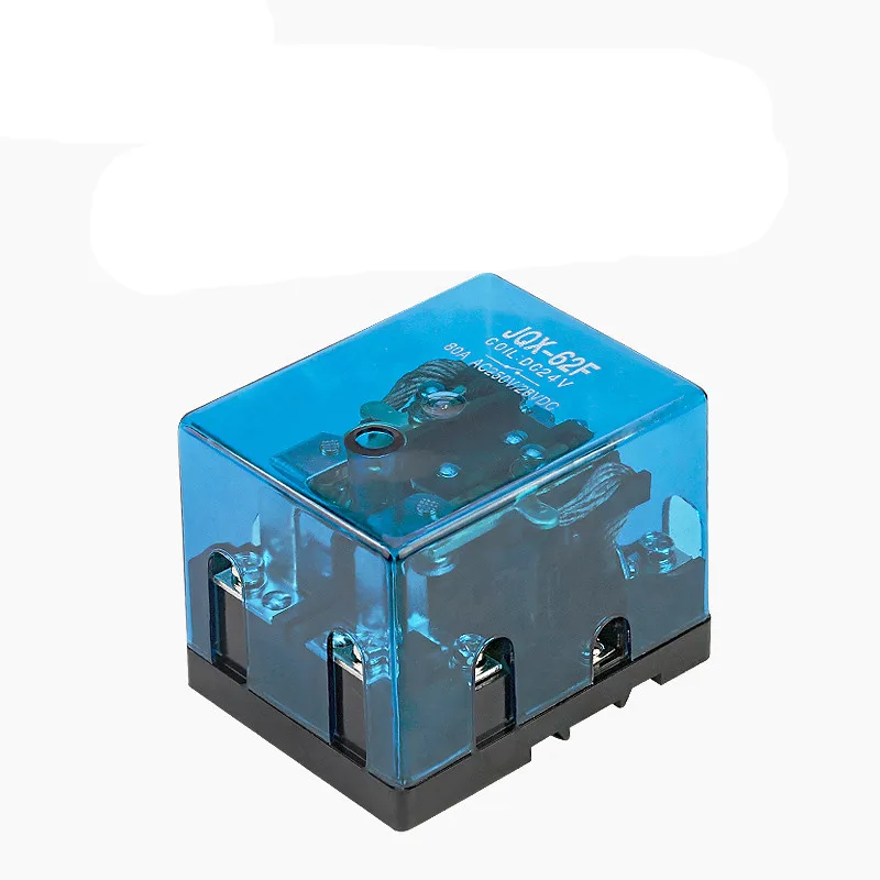 1pc JQX-62F DC12V DC24V 220VAC 80A DPDT Power Relay Motor Control Screw Mounting Freeship