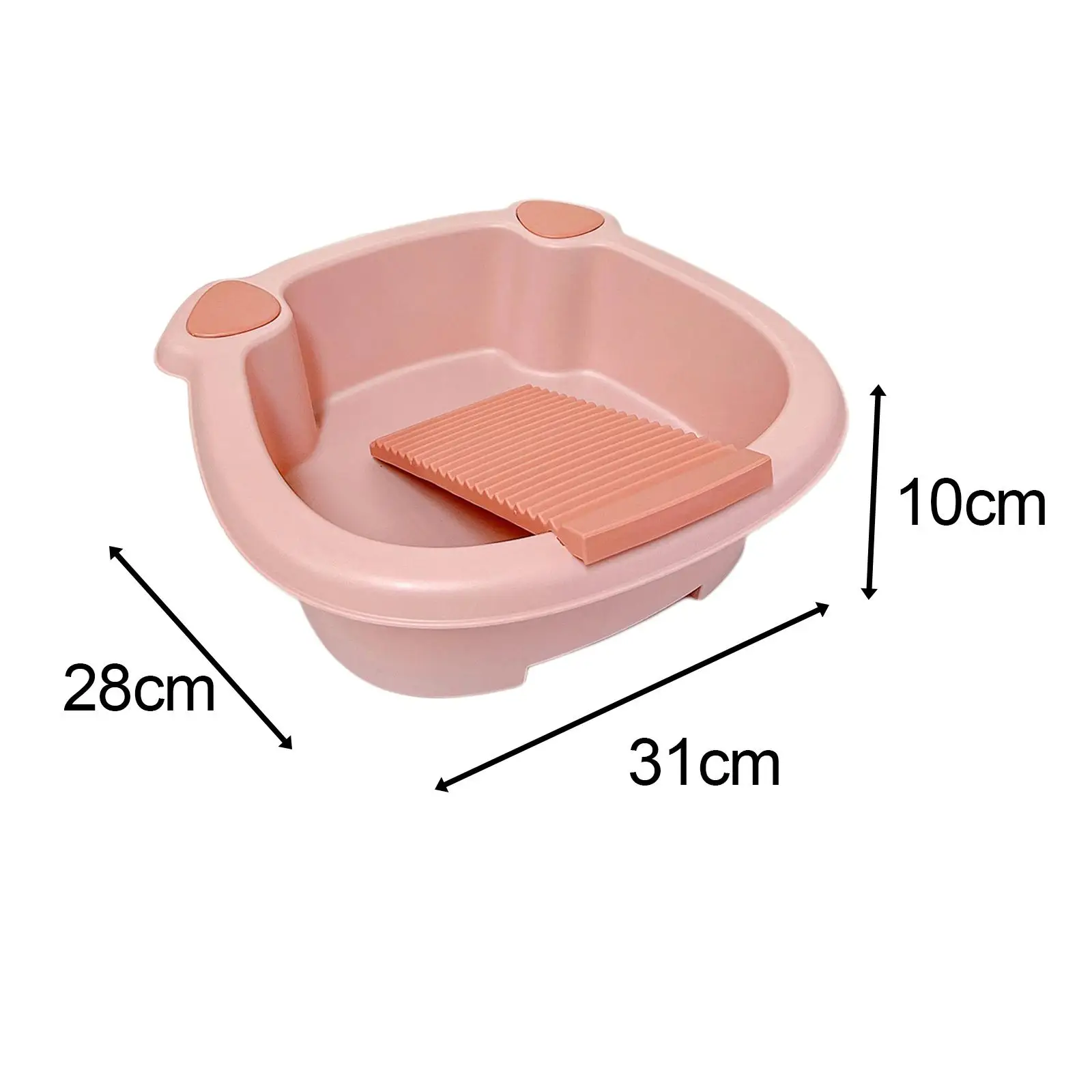 Washing Clothes Bucket Hand Wash Board Wash Tub with Washboard Cleaning Basin for Hand Wash Clothes Blouses T Shirts Pants