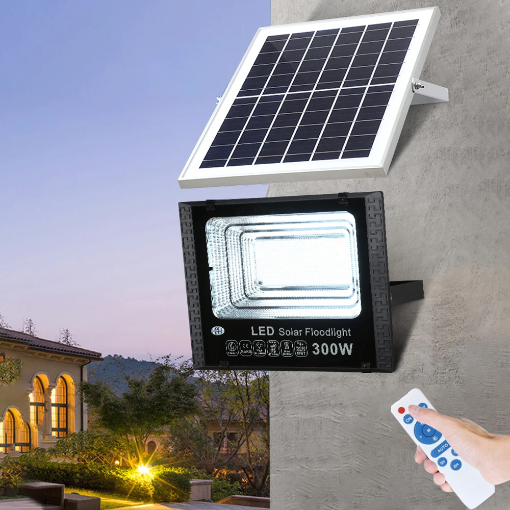 

Solar Led Light Outdoor Wall Lamp Waterproof Remote Control Garden Decoration Flood Light Led Sunlight Outdoor Solar Lamp