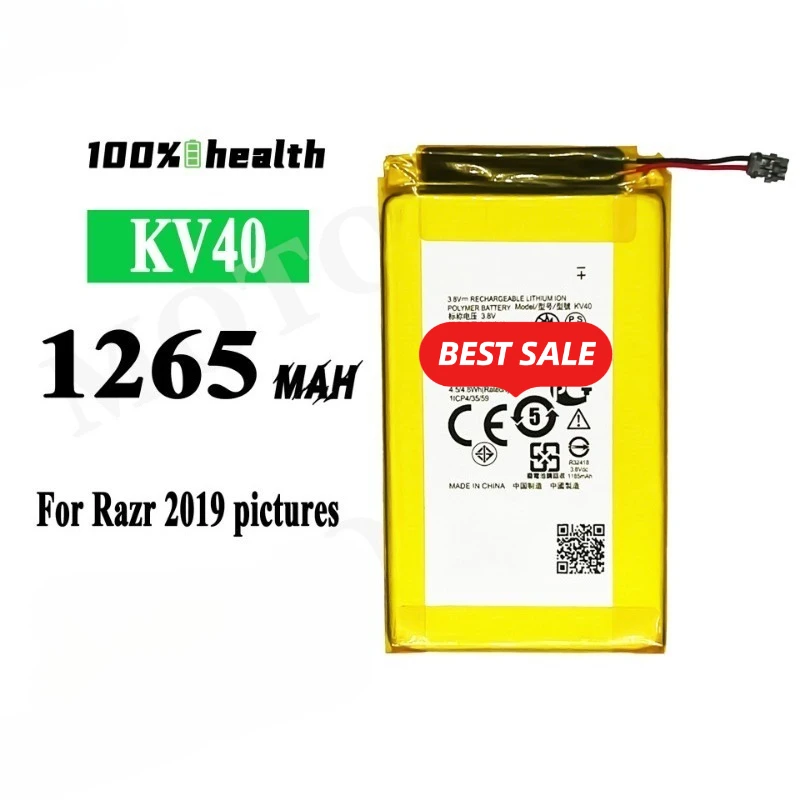 KV30/KV40 for Motorola Razr 2019 Pictures Phone Battery High Quality High Capacity Replacement Bateria Grade A Cell with Tools