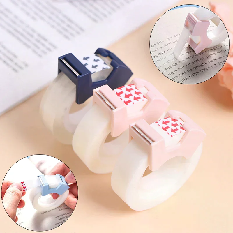 50*12mm Writable Invisible Correction Tape Stationery Adhesive Tape With Cutting Tool